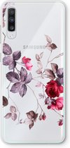 Case Company® - Samsung Galaxy A70 hoesje - Mooie bloemen - Soft Cover Telefoonhoesje - Bescherming aan alle Kanten en Schermrand