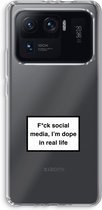 Case Company® - Xiaomi Mi 11 Ultra hoesje - I'm dope - Soft Cover Telefoonhoesje - Bescherming aan alle Kanten en Schermrand