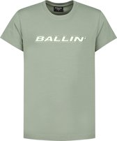 Ballin Amsterdam -  Jongens Slim Fit   T-shirt  - Groen - Maat 128