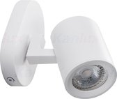 Kanlux Laurin EL-10W wit wandlamp spot GU10