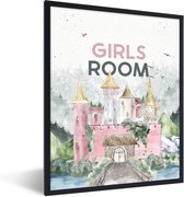 Fotolijst incl. Poster - Spreuken - Girls room - Meisjes - Quotes - Kids - Baby - Meiden - 30x40 cm - Posterlijst