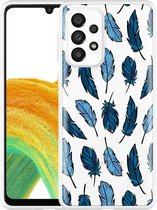 Hoesje Geschikt voor Samsung Galaxy A33 Feathers