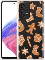 Hoesje Geschikt voor Samsung Galaxy A53 Christmas Cookies