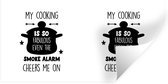 Muurstickers - Sticker Folie - Tekst - Pan - Koken - Fabulous Cooking - Keuken - Kok - Spreuken - 40x20 cm - Plakfolie - Muurstickers Kinderkamer - Zelfklevend Behang - Zelfklevend behangpapier - Stickerfolie