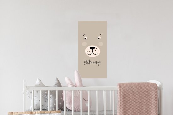 Stickers muraux - Citations - Petit Bébé - Bébé - Dictons - Kids - Enfants - Garçons - Meiden - 20x40 cm - Feuille adhésive