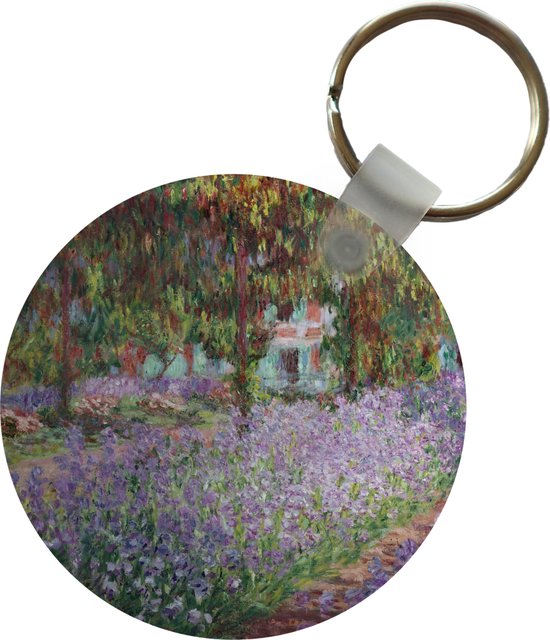 Sleutelhanger De tuin van de kunstenaar te Giverny Schilderij van Claude