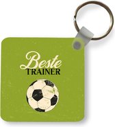 Sleutelhanger - Uitdeelcadeautjes - Quote - Trainer - Voetbal - Plastic