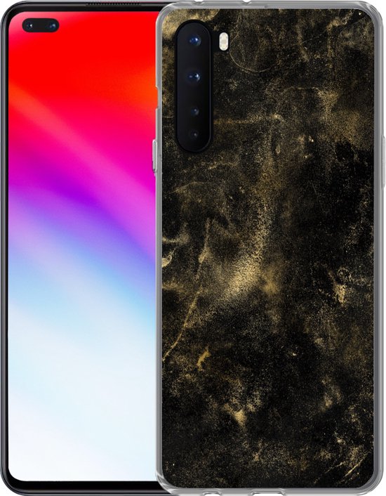 OnePlus Nord - Or - Glitter - Zwart - Coque de téléphone en Siliconen