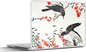 Laptop sticker - 15.6 inch - Bes - Vogels - Japan - Zwaluw - 36x27,5cm - Laptopstickers - Laptop skin - Cover
