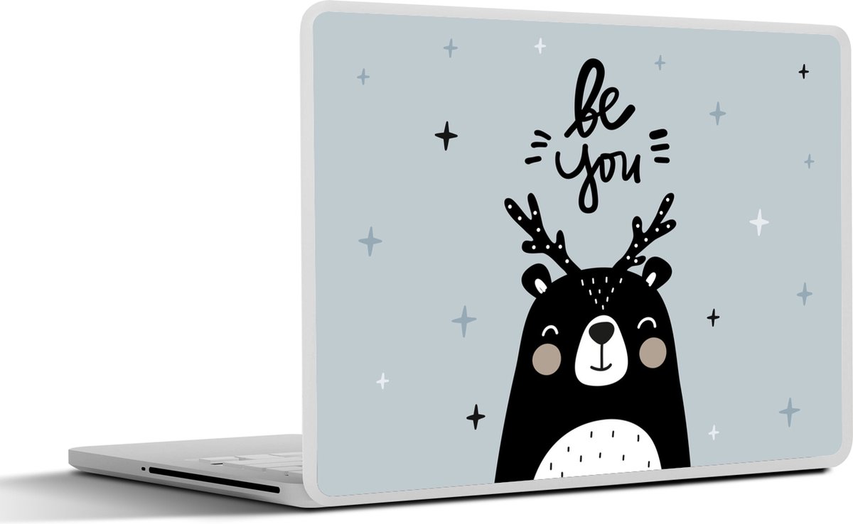 Laptop sticker - 15.6 inch - Spreuken - Be you - Baby - Quotes - Kids - Kinderen - Jongens - Meiden - 36x27,5cm - Laptopstickers - Laptop skin - Cover