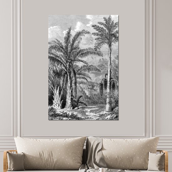 Décoration murale Métal - Aluminium Peinture Industrielle - Nature - Design - Arbres - 100x150 cm - Dibond - Photo sur aluminium - Décoration murale industrielle - Pour le salon/chambre
