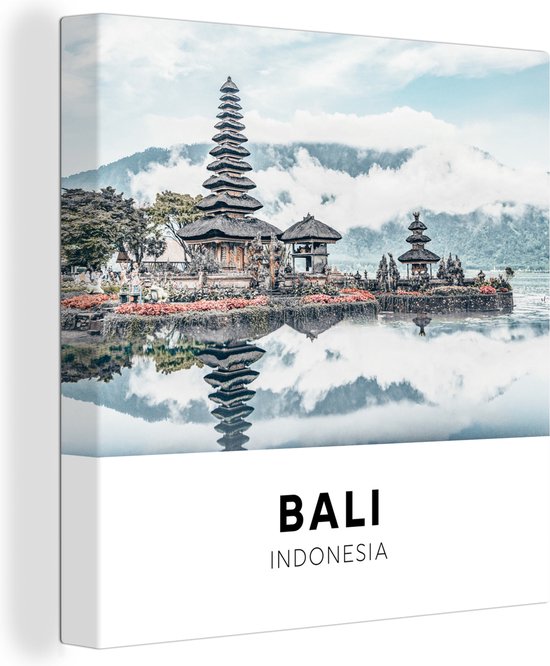 Canvas Schilderij Bali - Indonesië - Wolken - 90x90 cm - Wanddecoratie