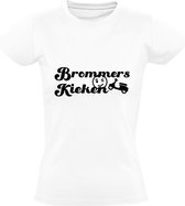 Brommers kieken Dames T-shirt | Twente | Platteland | Achterhoek | Zoenen | Wit