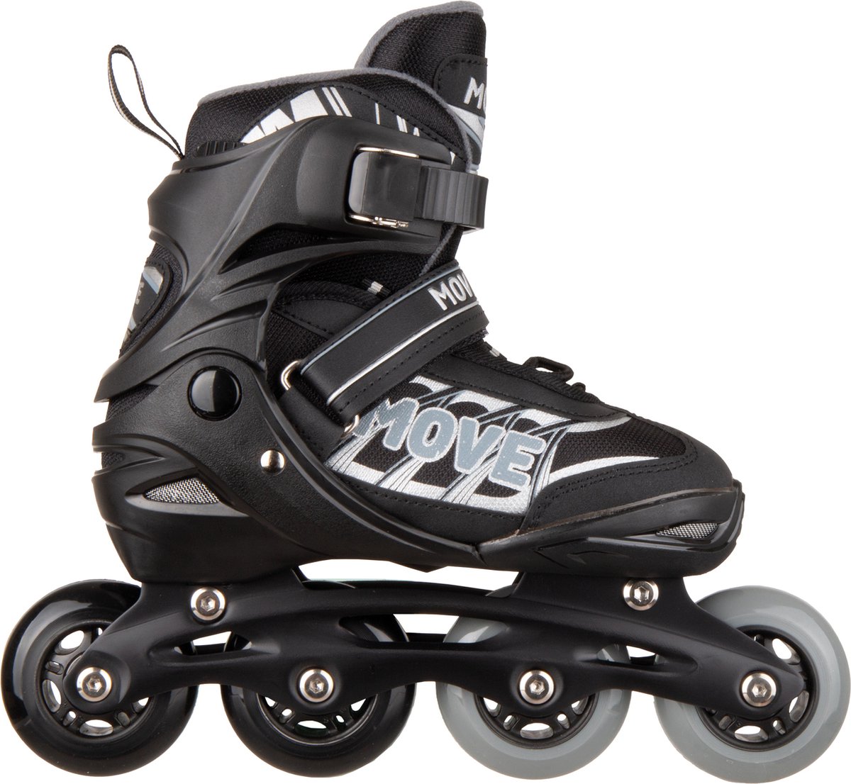 Move Fast verstelbare inlineskates / Maat 30-33 / Zwart
