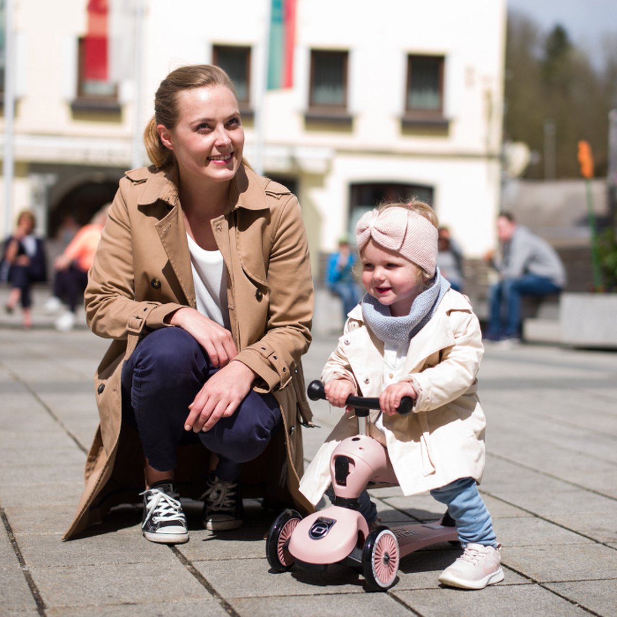 Scoot & Ride Highwaykick 1 – 2-in-1 Kinderstep – Loopfiets en Step in Één – Zonder Gereedschap Ombouwbaar – Veilig en Stabiel – Roze — afbeelding 16