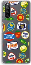 Case Company® - Sony Xperia 10 III hoesje - Fruitsticker - Soft Cover Telefoonhoesje - Bescherming aan alle Kanten en Schermrand