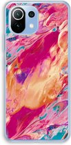 Case Company® - Xiaomi Mi 11 Lite hoesje - Pastel Echoes - Soft Cover Telefoonhoesje - Bescherming aan alle Kanten en Schermrand