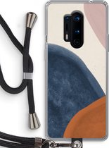 Case Company® - OnePlus 8 Pro hoesje met Koord - Geo #1 - Telefoonhoesje met Zwart Koord - Bescherming aan alle Kanten en Over de Schermrand