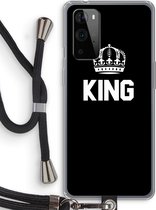 Case Company® - OnePlus 9 Pro hoesje met Koord - King zwart - Telefoonhoesje met Zwart Koord - Bescherming aan alle Kanten en Over de Schermrand