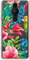 Case Company® - Sony Xperia Pro-I hoesje - Papegaaien - Soft Cover Telefoonhoesje - Bescherming aan alle Kanten en Schermrand