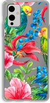 Case Company® - OnePlus 9 hoesje - Papegaaien - Soft Cover Telefoonhoesje - Bescherming aan alle Kanten en Schermrand