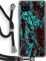 Case Company® - Samsung Galaxy A12 hoesje met Koord - Ice Age - Telefoonhoesje met Zwart Koord - Bescherming aan alle Kanten en Over de Schermrand