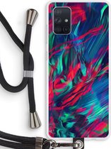 Case Company® - Samsung Galaxy A71 hoesje met Koord - Pilgrims Of The Sea - Telefoonhoesje met Zwart Koord - Bescherming aan alle Kanten en Over de Schermrand