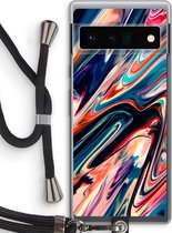 Case Company® - Google Pixel 6 Pro hoesje met Koord - Quantum Being - Telefoonhoesje met Zwart Koord - Bescherming aan alle Kanten en Over de Schermrand