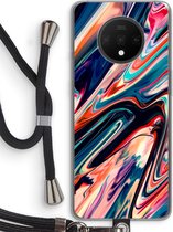 Case Company® - OnePlus 7T hoesje met Koord - Quantum Being - Telefoonhoesje met Zwart Koord - Bescherming aan alle Kanten en Over de Schermrand