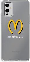 Case Company® - OnePlus 9 hoesje - I'm lovin' you - Soft Cover Telefoonhoesje - Bescherming aan alle Kanten en Schermrand