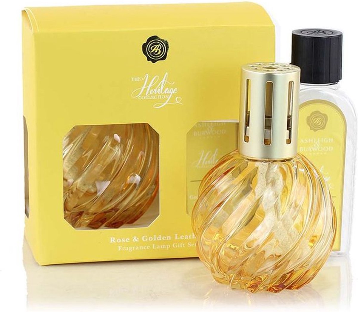 Ashleigh & Burwood Giftset Heritage Golden Leather & Rose
