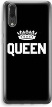 Case Company® - Huawei P20 hoesje - Queen zwart - Soft Cover Telefoonhoesje - Bescherming aan alle Kanten en Schermrand
