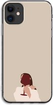 Case Company® - iPhone 11 hoesje - I drink wine - Soft Cover Telefoonhoesje - Bescherming aan alle Kanten en Schermrand