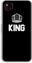 Case Company® - Google Pixel 4a 5G hoesje - King zwart - Soft Cover Telefoonhoesje - Bescherming aan alle Kanten en Schermrand