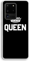 Case Company® - Samsung Galaxy S20 Ultra hoesje - Queen zwart - Soft Cover Telefoonhoesje - Bescherming aan alle Kanten en Schermrand