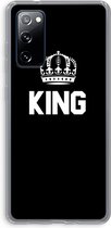 Case Company® - Samsung Galaxy S20 FE / S20 FE 5G hoesje - King zwart - Soft Cover Telefoonhoesje - Bescherming aan alle Kanten en Schermrand