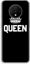 Case Company® - OnePlus 7T hoesje - Queen zwart - Soft Cover Telefoonhoesje - Bescherming aan alle Kanten en Schermrand