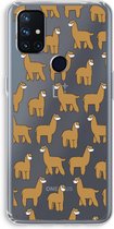 Case Company® - OnePlus Nord N10 5G hoesje - Alpacas - Soft Cover Telefoonhoesje - Bescherming aan alle Kanten en Schermrand