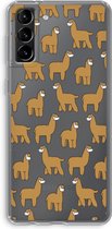 Case Company® - Samsung Galaxy S21 Plus hoesje - Alpacas - Soft Cover Telefoonhoesje - Bescherming aan alle Kanten en Schermrand