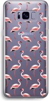 Case Company® - Samsung Galaxy S8 hoesje - Flamingo - Soft Cover Telefoonhoesje - Bescherming aan alle Kanten en Schermrand