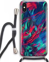 Case Company® - iPhone XS Max hoesje met Koord - Pilgrims Of The Sea - Telefoonhoesje met Zwart Koord - Extra Bescherming aan alle Kanten en Over de Schermrand