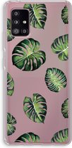 Case Company® - Samsung Galaxy A51 5G hoesje - Tropische bladeren - Soft Cover Telefoonhoesje - Bescherming aan alle Kanten en Schermrand