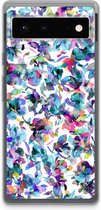 Case Company® - Google Pixel 6 hoesje - Hibiscus Flowers - Soft Cover Telefoonhoesje - Bescherming aan alle Kanten en Schermrand