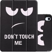 iPad Air 2022 10.9 inch Hoesje Case Met Apple Pencil Uitsparing iPad Air 5 Hoes Don't Touch Me