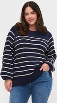 Zizzi trui pofmouw MELLA STRIPE