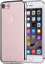 Apple iPhone 8 Hoesje - Mobigear - Royal Serie - TPU Backcover - Transparant / Zilver - Hoesje Geschikt Voor Apple iPhone 8