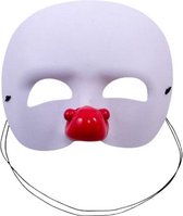 clownsmasker rood/wit one-size