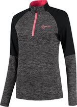 Rogelli Enjoy Runningtop - Sporttrui Dames - Grijs/Zwart/Roze - Maat S