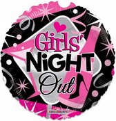 folieballon Girls Night Out meisjes 46 cm roze/zwart