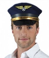 pet Flight Captain Roger heren one size blauw